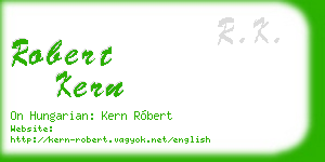 robert kern business card