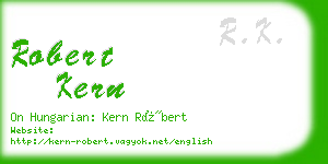robert kern business card